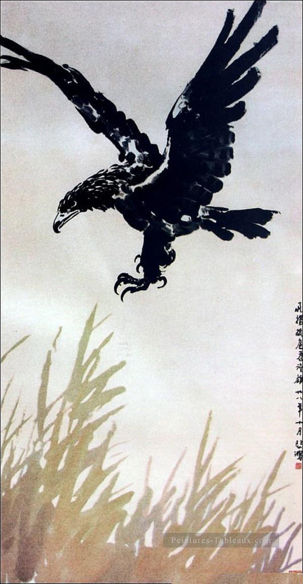 XU Beihong aigle volant ancienne Chine à l’encre Peintures à l'huile